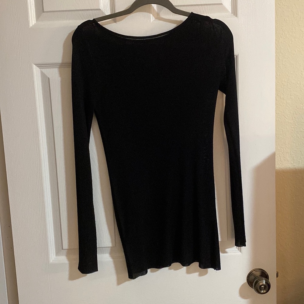 Black sparkly christmas holiday shirt